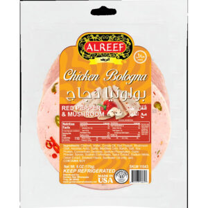 Chicken Bologna with Red Pepper and Mushroom