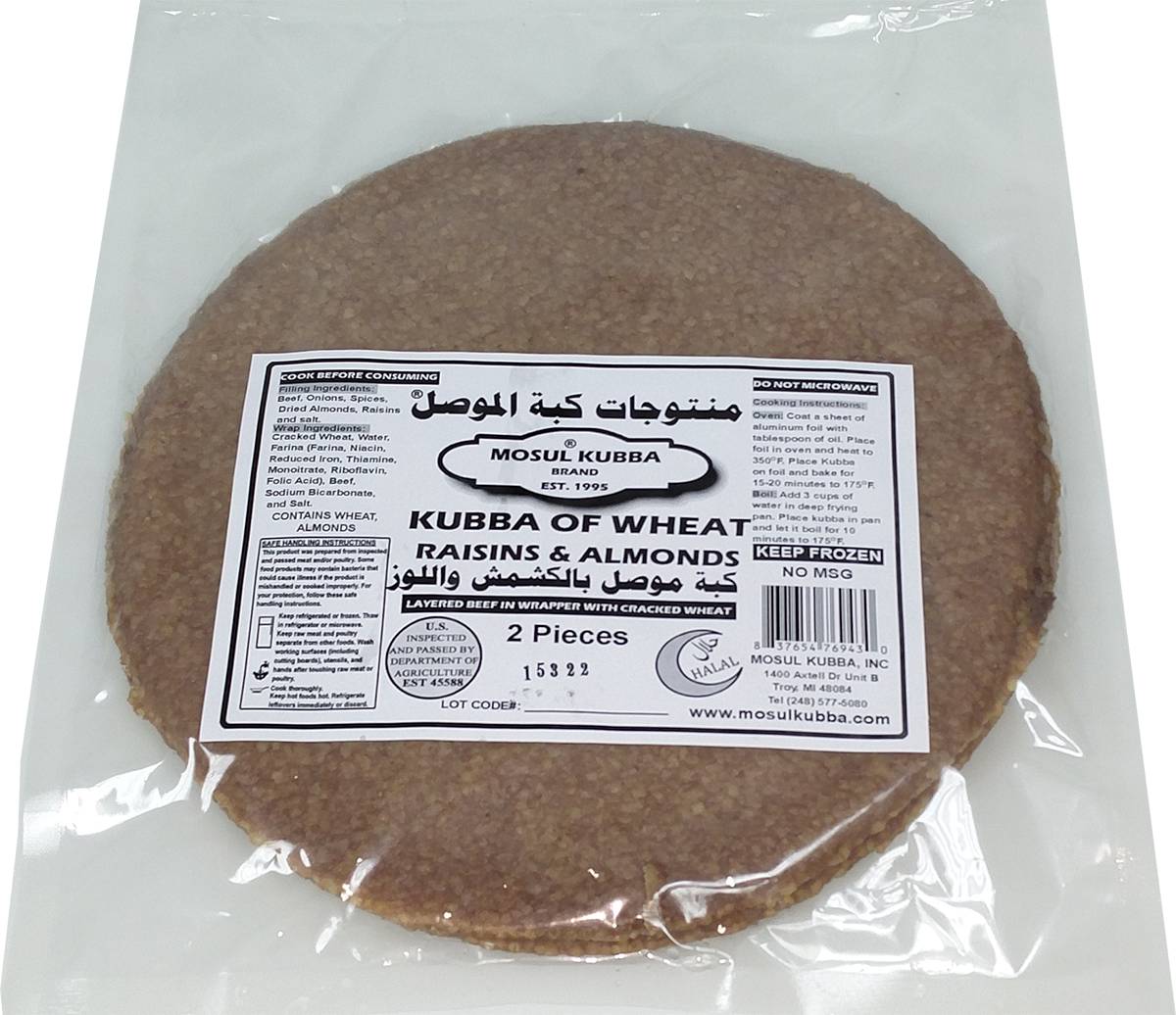 Kubba of Wheat Raisin and Almond