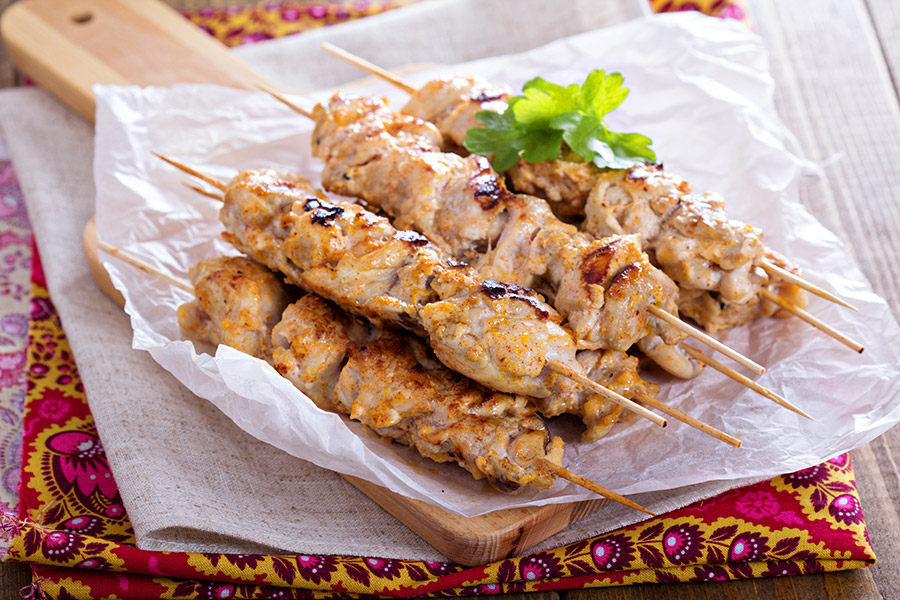 Chicken Kabob Lunch